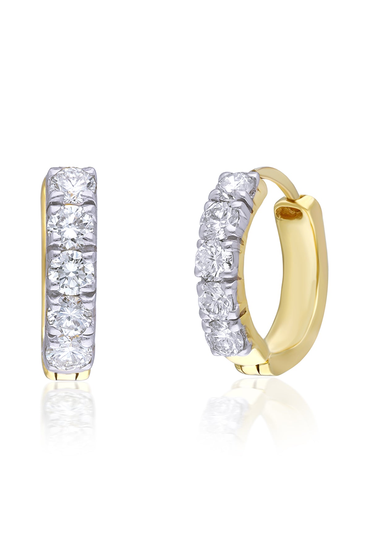 Diamond Band Earring