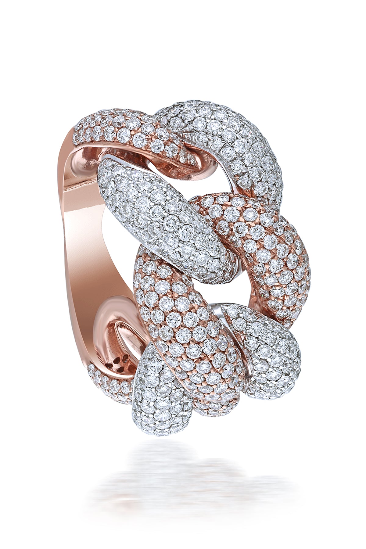 Linked Rose Gold Ring