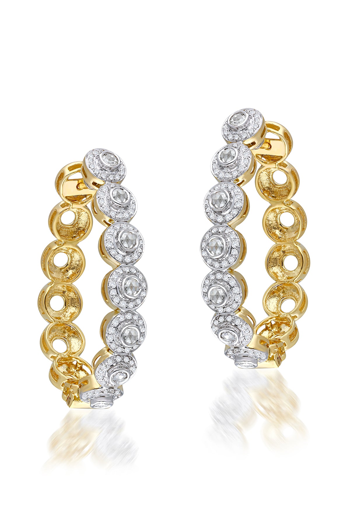 Diamond Spot Hoops